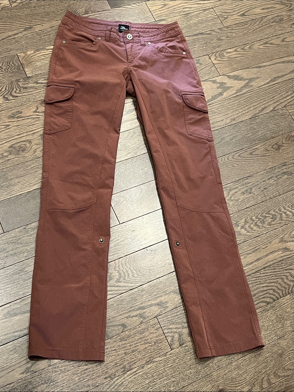 KÜHL Women’s Skinny Cargo Pants Size 0 Reg Brown  Zip Pockets